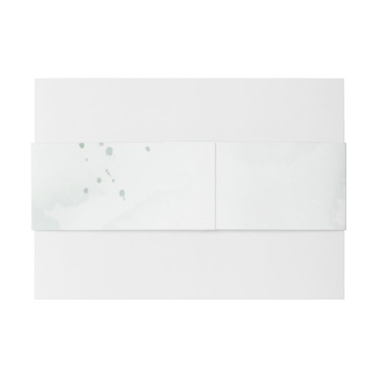 Grüne Hochzeit der Wasserfarbe Einladungsbanderole (Rückseitenbeispiel)