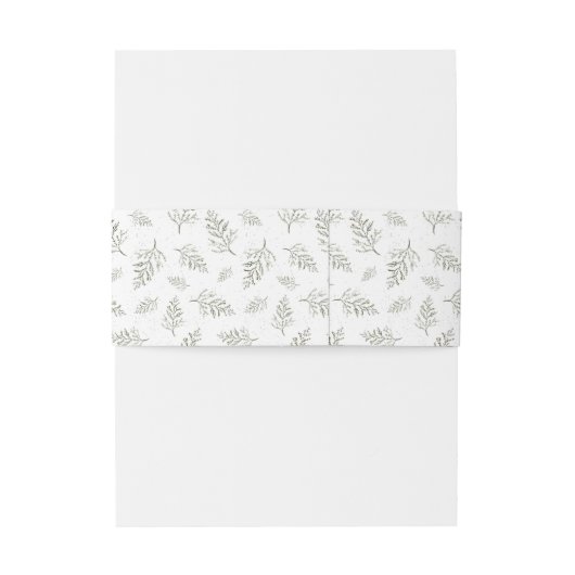 Grüne Hochzeit des Pinienwaldes Einladungsbanderole (Rückseitenbeispiel)