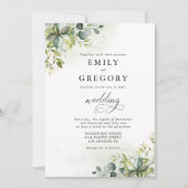 Grüne Hochzeit Einladung (Vorderseite)