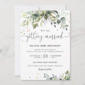 Grüne Hochzeit Einladung (Vorderseite)