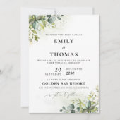 Grüne Hochzeit Einladung (Vorderseite)