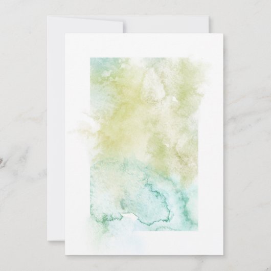 Grüne Hochzeit Einladung (Rückseite)