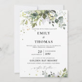 Grüne Hochzeit Einladung (Vorderseite)