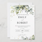 Grüne Hochzeit Einladung (Vorderseite)