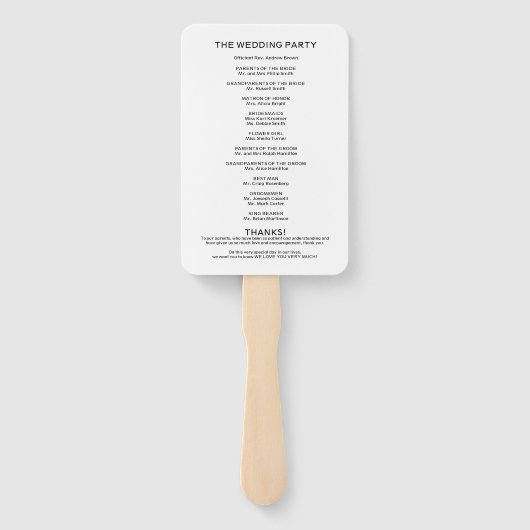 Grüne Hochzeit Fächer (Rückseite)