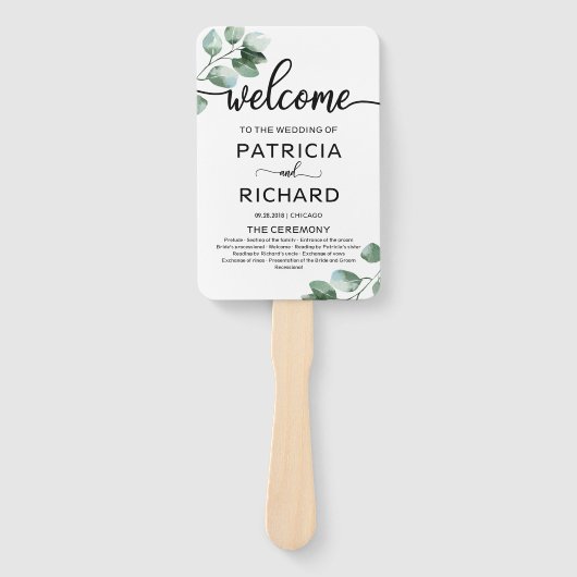 Grüne Hochzeit Fächer (Vorderseite)