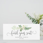 Grüne Hochzeit finden Sie Ihr Sitzzeichen (Stehend Vorderseite)
