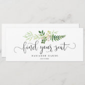 Grüne Hochzeit finden Sie Ihr Sitzzeichen (Vorne/Hinten)