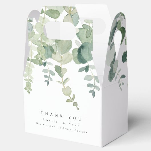 Grüne Hochzeit Geschenkschachtel (Geöffnet)