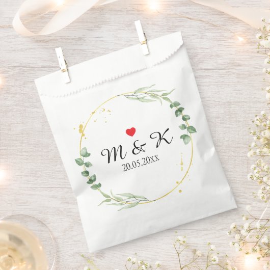 Grüne Hochzeit Geschenktütchen (Ausgeschnitten)