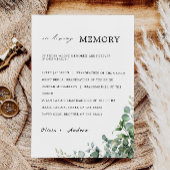 Grüne Hochzeit im Zeichen des liebenden Gedächtnis Einladung