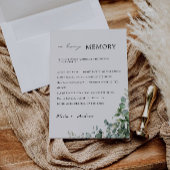 Grüne Hochzeit im Zeichen des liebenden Gedächtnis Einladung