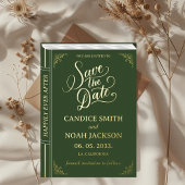 Grüne Hochzeit in der Märchenbücherei speichern Folieneinladung