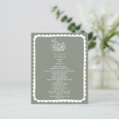 Grüne Hochzeit mit Blumenmuster (Stehend Vorderseite)