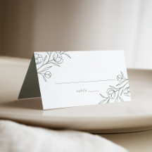 Grüne Hochzeit mit gezeichneter Blütenpracht
