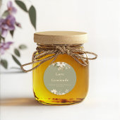 Grüne Hochzeit mit moderner Wasserfarbe Runder Aufkleber