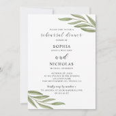 Grüne Hochzeit Probe Einladung (Vorderseite)