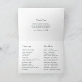 Grüne Hochzeit Programm (Innenseite)