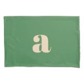 Grüne Hochzeit Retro moderne erste Kissenbezug (Vorderseite)