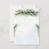 Grüne Hochzeit RSVP Karte (Rückseite)