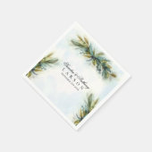 Grüne Hochzeit Serviette (Ecke)