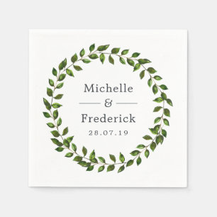 Grüne Hochzeit Serviette