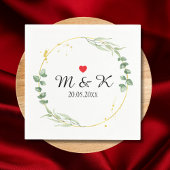 Grüne Hochzeit Serviette