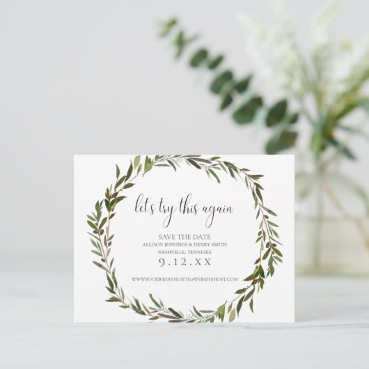 Grüne Hochzeit verändern die Ankündigung (Stehend Vorderseite)