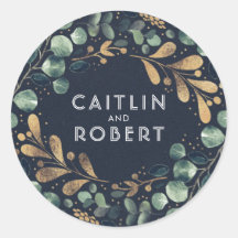 Grüne Hochzeit von Blau und Gold