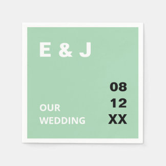 Grüne Hochzeit von Neapel Serviette