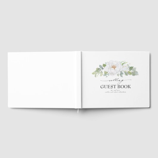 Grüne Hochzeit von White Peony Gästebuch (Voll)