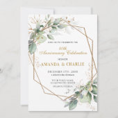 Grüne Hochzeit zum 50. Jubiläum Einladung (Vorderseite)