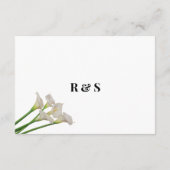 Grüne Hochzeitdetails Beilage Karte (Rückseite)