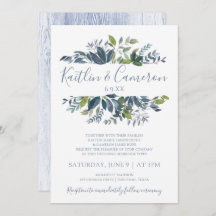 Grüne Hochzeiten - Dusty Blue & Green