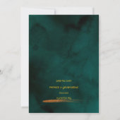 Grüne Hochzeiten Kunst Einladung (Rückseite)