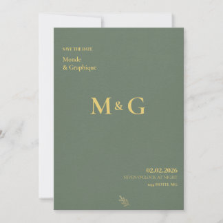 Grüne Hochzeiten Kunst Einladung