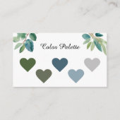 Grüne Hochzeitfeier Kleiderordnung Begleitkarte (Rückseite)