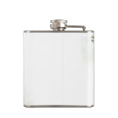 Grüne Hochzeitsdusche-Flasche Flachmann (Rückseite)