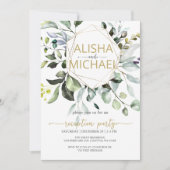 Grüne Hochzeitsempfehlung Feiertagskarte (Vorderseite)