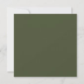 Grüne Hochzeitsfarben im September Einladung (Rückseite)