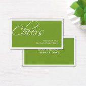 Grüne Hochzeitsfeier feierliches Sondergetränk Tic (Schreibtisch)