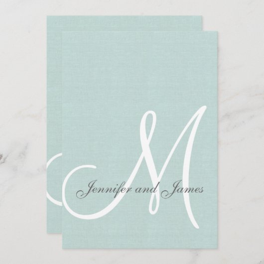 Grüne Hochzeitsfeiern Einladung (Vorne/Hinten)