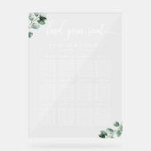 Grüne Hochzeitskarte Akryllisches Zeichen Acrylschild (Vorderseite)