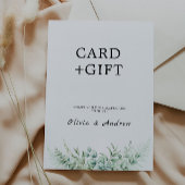 Grüne Hochzeitskarten und Geschenkzeichen Einladung