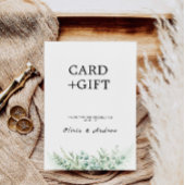 Grüne Hochzeitskarten und Geschenkzeichen Einladung