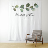 Grüne Hochzeitskulisse, Foto Booth Prop Wandteppich (Beispiel)