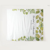 Grüne Hochzeitslandschaft. Hintergrund Wandteppich (Vorderseite (Horizontal))