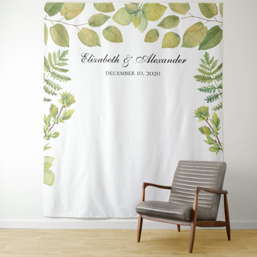 Grüne Hochzeitslandschaft. Hintergrund Wandteppich (Beispiel)