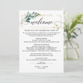 Grüne Hochzeitsszene - Icon Itinerary Begrüßungssc Programm (Stehend Vorderseite)