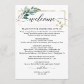 Grüne Hochzeitsszene - Icon Itinerary Begrüßungssc Programm (Vorderseite)